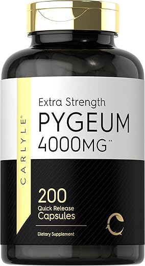 Pygeum Africanum Bark | 200 Cápsulas | Extrato de Alta Potência | Livre de Transgênicos e Glúten  Carlyle - Carlyle