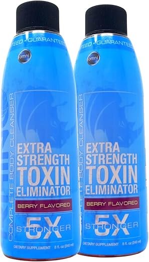 Omni Rhino – Eliminador de Toxinas Extra Forte – Bebida Detox de Ação Rápida – Sabor Frutas Vermelhas 240 ml (2 Unidades) - Wellgenix