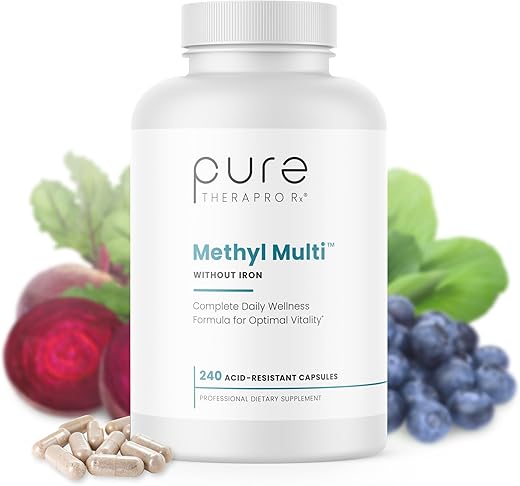 Pure Therapro Rx - Methyl Multi Sem Ferro – Multivitamínico Metilado para Homens – Marca Methyl Multi