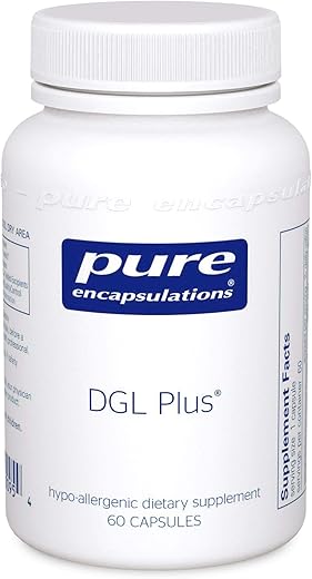 DGL Plus 60 cápsulas vegetais – Suporte digestivo natural - Pure Encapsulations