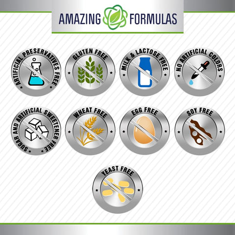 Amazing Nutrition - Amazing Formulas MSM (Methylsulfonylmethane) | 1000 Mg Por Porção | 200 Comprimidos | Livre de Transgênicos | Sem Glúten | Fabricado nos EUA
