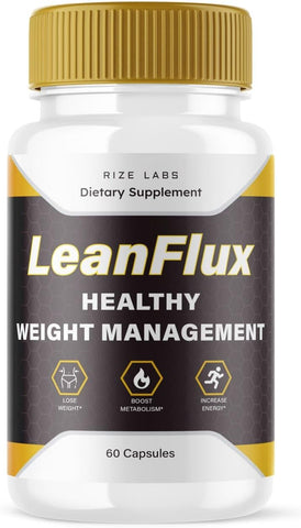 rize labs - LeanFlux – Lean Flux Emagrecimento para Aumentar os Níveis de BAT, Avaliações Leanflux Não-OGM Cápsulas de Suplemento Fáceis de Engolir, Ganhe Tecido Adiposo Marrom Queima de Gordura (60 Cápsulas)