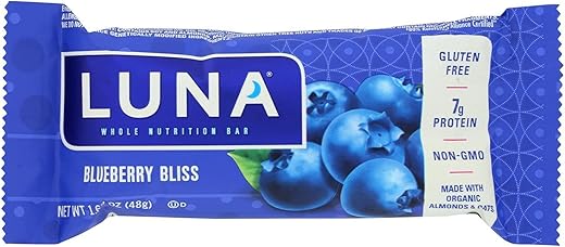 Luna Bar – Orgânico Blueberry Bliss – Caixa com 15 – 48g – 70% Orgânico - Clif Bar
