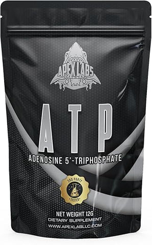 Apex Labs - ATP | Adenosina Trifosfato | Suporte à Energia Celular e Saúde Mitocondrial (0,4 ml)