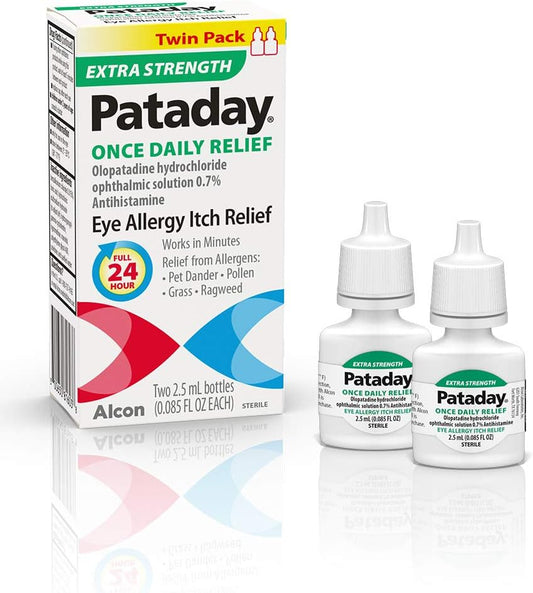 Alcon - Pataday Alívio Diário Extra Forte 2.5ml, 2 Unidades – Embalagem de 1 – Alívio Potente