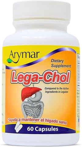 Legachol com Cardo de Leite, 60 Cápsulas – Suplemento Herbal Natural - Arymar