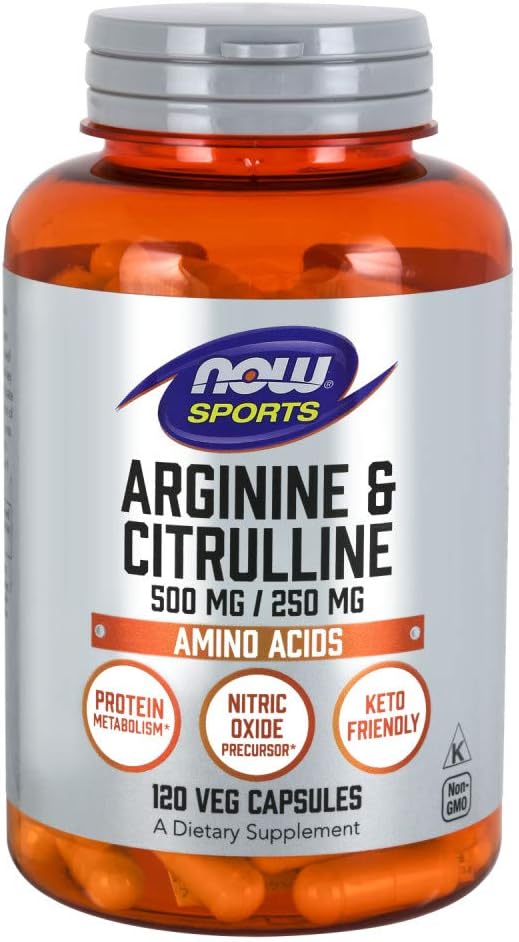 NOW - Now Foods Arginine: Suplemento de Arginina em Cápsulas – Aumente sua Performance!