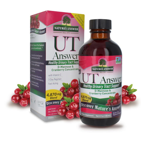 Nature's Answer - Nature’s Answer UT Answer | Suporte ao Sistema Urinário | Sabor de Cranberry | Livre de Álcool, Glúten e Testado em Animais