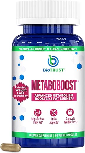 MetaboBoost – Suplemento para Perda de Peso | Supressor de Apetite | Queimador de Calorias | Impulsionador de Metabolismo – Comprimidos Dietéticos Clinicamente Estudados com Berberina para uma Abordagem Holística – 100% Natural e Eficaz - BioTrust