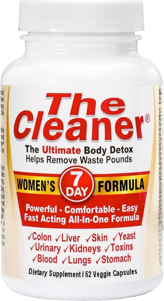 Generic - Centuryⁿ Syst𝐞ms The Cleaner Detox – Fórmula Completa de Limpeza Interna de 7 Dias para Mulheres, Apoia a Saúde Digestiva, 52 Cápsulas Vegetarianas