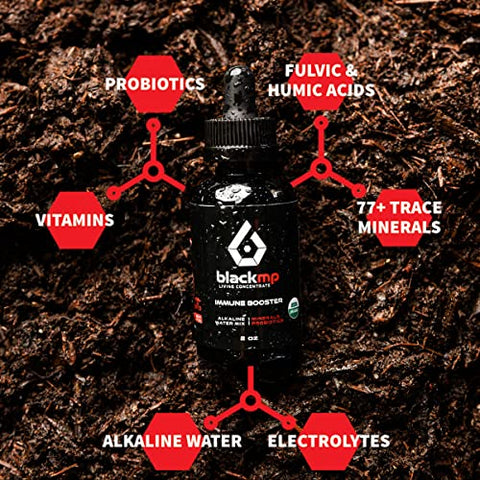 BlackMP Super Immune Booster - Gotas Impulsionadoras Imunológicas – Fulvic de Grau Farmacêutico