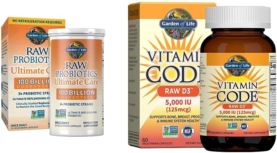 Raw Probiotics – 30 Cápsulas | Fórmula Natural e Potente - Garden of Life