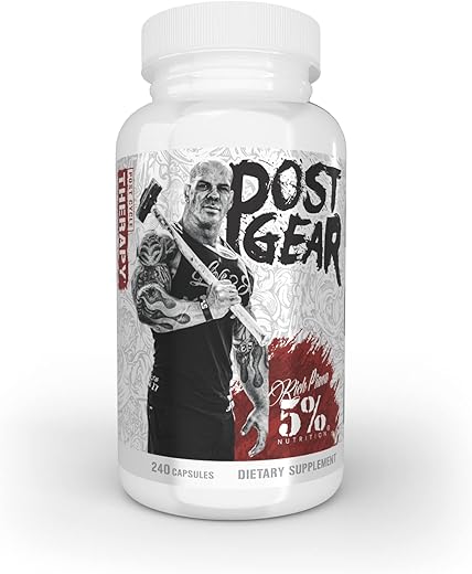 5% Nutrition - 5%% Nutrition Rich Piana – Booster Pós Ciclo | Bloqueador de Estrogênio, Inibidor de Aromatase | Suplemento para Terapia Pós Ciclo | DAA, DIM, Longjack, Urtiga, Leite