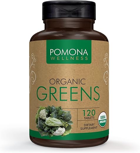 Suplemento Super Greens, Rico em Vitaminas de Superfoods – 100g - Pomona Wellness