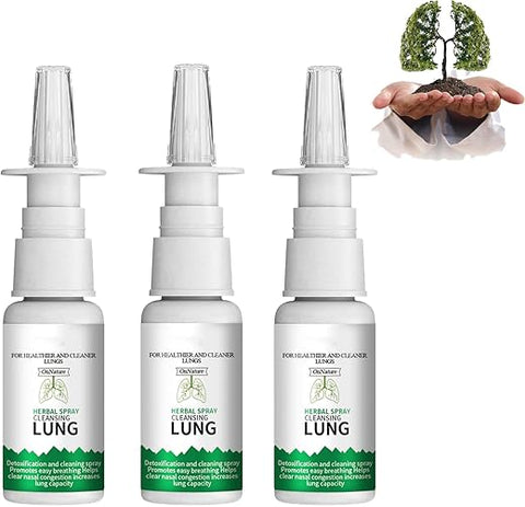 ETUIH - Spray Reparador de Limpeza Pulmonar Herbal Orgânico, Pulmão Limpo e Saudável, Spray Natural de Ervas (3PCS)