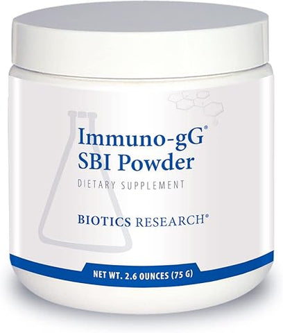 Biotics Research - Pó Imuno-gG SBI Fórmula em Pó Fácil de Misturar, Ultimate IgG, Saúde Intestinal Completa e Suporte Imunológico, Sem Lactose, Concentrado de Imunoglobulina 74g