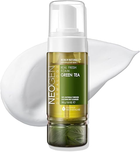 DERMALOGY by NEOGENLAB - NEOGENLAB DERMALOGY Real Fresh Foam Cleanser, Chá Verde 160g – Calmante