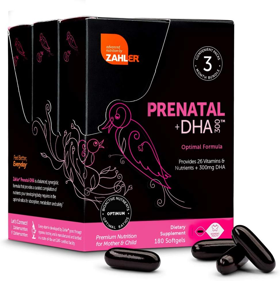 Prenatal Vitamin com DHA – Fórmula Completa para Gestantes - Zahler