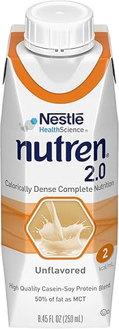 Fórmula para Nutrição Enteral de Alta Densidade Calórica (2.0 kcal/mL), Sem Sabor, 250 mL (Pack com 24 unidades) - Nutren