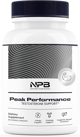 Nature's Pure Blend - Peak Performance – Saúde da Próstata – Desempenho – Massa Muscular/Estamina | Marca Peak Performance