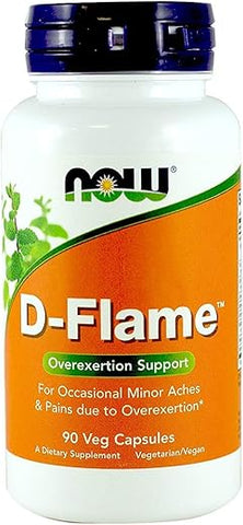 NOW Foods - Now Foods D-FLAME TM – 90 Vcaps (Pacote com 4) | Redutor de Inflamação | Saúde e Bem-Estar