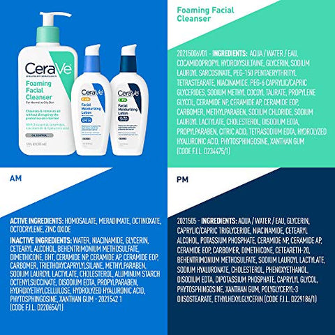 Cuidados Diários da Pele (Kit Espuma) – Hidratação e Limpeza Profunda | 200ml - CeraVe