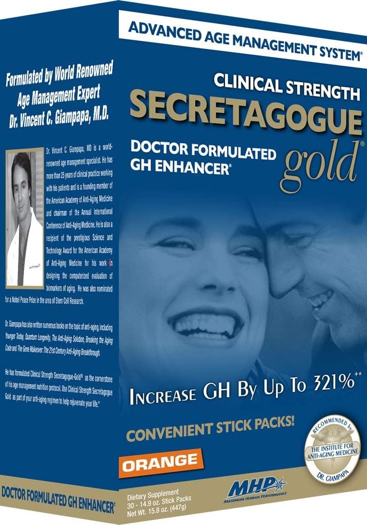 SECRETAGOGUE GOLD - Sistema Avançado de Gerenciamento da Idade, 473 ml, 30 Pacotes