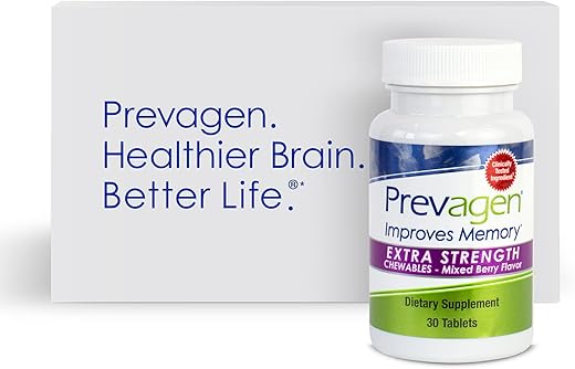 Extra Strength Chewable (Mixed Berry) – 1 Pack | Melhora a Memória | Suplemento para Função Cerebral Saudável | Com Apoaequorina e Vitamina D3 | Prevagen - Prevagen