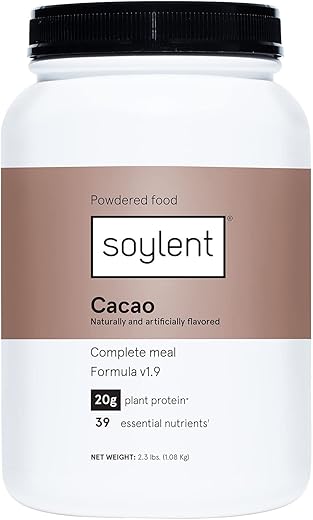 Cacao – Proteína Vegana em Pó, Substituto de Refeição com Nutrição Completa, 39 Nutrientes Essenciais – 36.8oz (1042g) - Soylent
