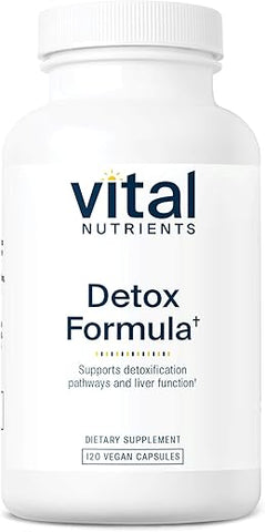 Fórmula Detox Vital Nutrients | Desintoxicação do Fígado Vegana | Suplemento Antioxidante Promove o Fígado