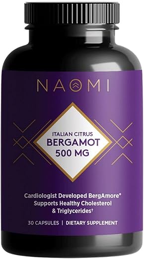 Bergamota Cítrica Italiana 500mg Desenvolvida por Cardiologista Premiado para Apoiar Colesterol Saudável – Marca NAOMI - NAOMI