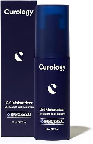 Gel Hidratante Facial, Loção Diária Leve com Ácido Hialurônico, Hidratação Ajustável para Todos os Tipos de Pele, 50 ml - Curology