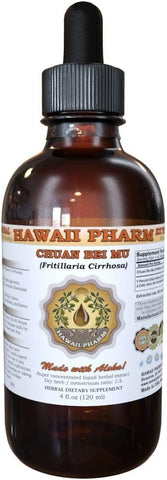 Hawaii Pharm - Chuan Bei Mu Tincture – Extrato Líquido de Bulbo de Fritilária de Tendrilho (Fritillaria Cirrhosa) 4 oz (118 ml)