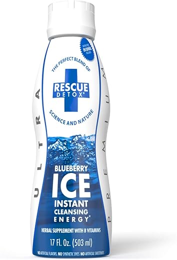 ICE – Sabor Blueberry – 500ml | Funciona em 90 Minutos até 5 Horas - Rescue Detox