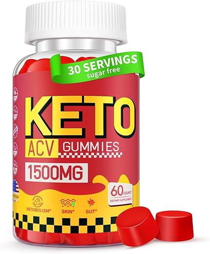Stance Tuning USA - Keto ACV Gummies 1500MG – Gomas de ACV Keto 1500MG para Mulheres e Homens – Vinagre de Maçã Orgânico com Mãe – Vegano
