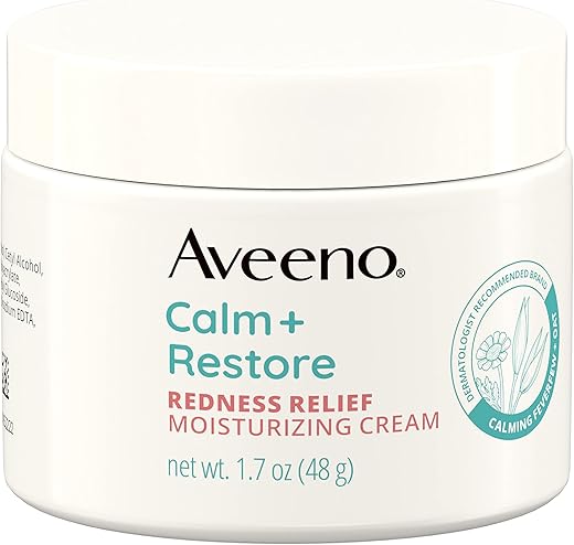 Calm Restore Creme Hidratante para o Rosto, Alívio da Vermelhidão, Pele Sensível, Acalma Instantaneamente - Aveeno