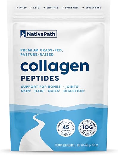 Colágeno Hidrolisado Tipo 1 NativePath – Proteína de Peptídeos – 100g