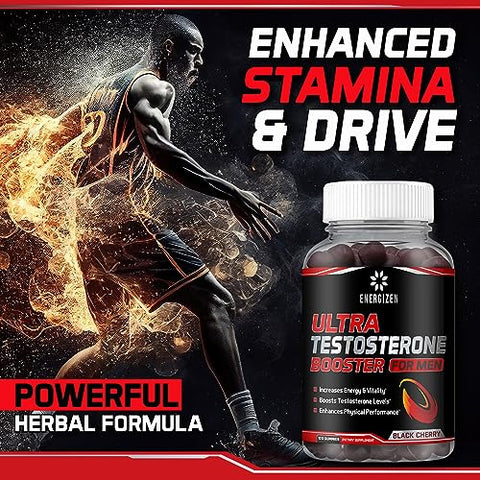 Energizen - 8in1 Booster de Testosterona para Homens com Tongkat Ali, Fenugreek, Ashwagandha e Magnésio – Aumente a Libido | Marca: [Nome da Marca]