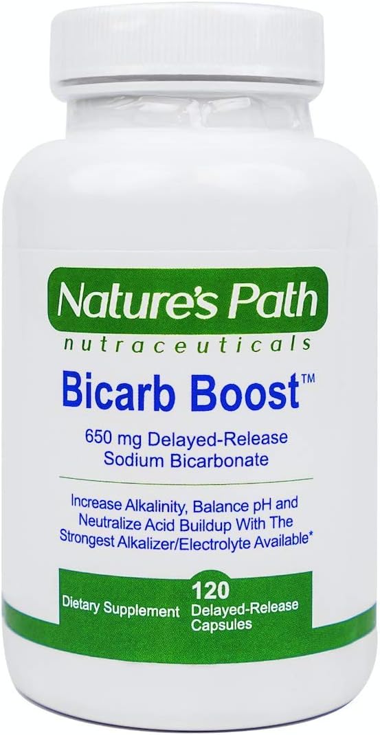 NATURE'S PATH NUTRACEUTICALS - Tabletes de Bicarbonato de Sódio 650 mg – Mais Fortes Tabletes Alcalinos – Suplemento de Eletrólitos