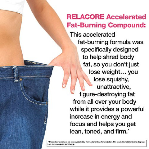 Relacore - Kit Ultimate Super Queima de Gordura Abdominal – Sistema Especializado de Perda de Peso de Dupla Ação – Suplementos para Alívio do Estresse e Queima de Gordura, Fornecimento de 15 Dias