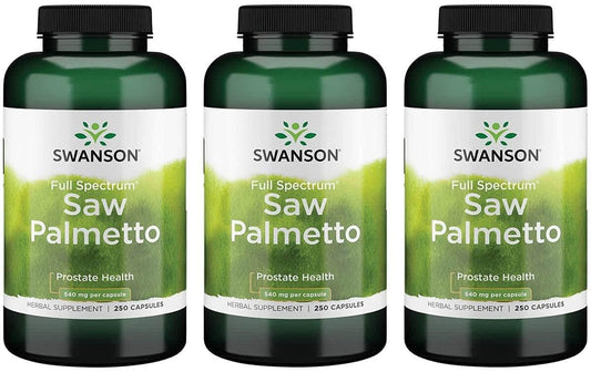 Saw Palmetto – Suporte Natural à Saúde da Próstata Masculina – Suplemento Herbal para Cabelos Saudáveis - Swanson