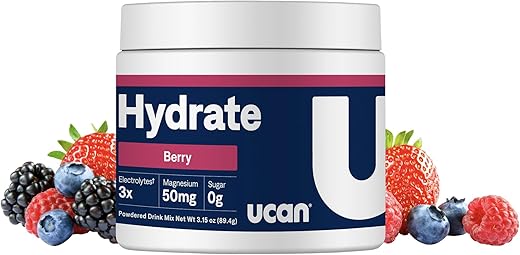 Hydrate: Repositor Eletrolítico Sem Açúcar, Sabor Berry, Keto, para Homens – 500ml - UCAN