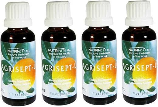 Nutri-Diem Inc. - Agrisept – L Antioxidante 30ml (1 oz) 4 Frascos | Potente Antioxidante | Aumenta a Visibilidade | Marca Agrisept