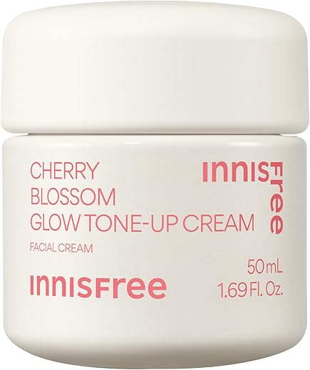 innisfree Creme Clareador Cherry Blossom Glow com Niacinamida para Tom de Pele Iluminado e Uniforme – Hidratante em Gel para o Rosto (Embalagem Pode Variar)