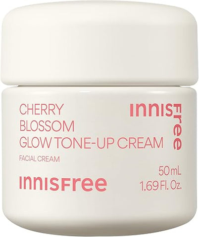 innisfree Creme Clareador Cherry Blossom Glow com Niacinamida para Tom de Pele Iluminado e Uniforme – Hidratante em Gel para o Rosto (Embalagem Pode Variar)