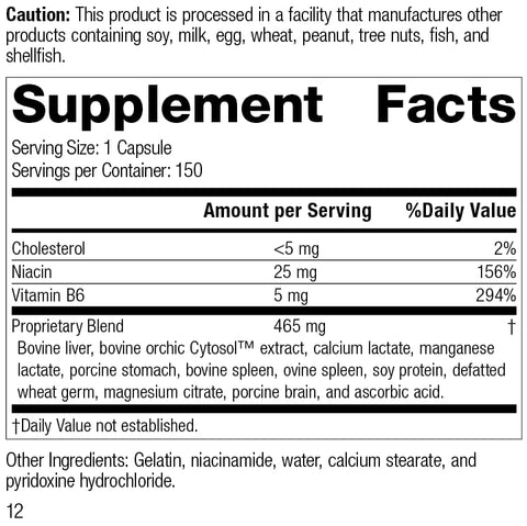 Standard Process Inc. - Standard Process Orchex – 150 Cápsulas | Suporte Hormonal | Saúde e Bem-Estar