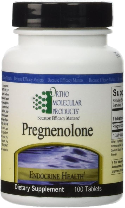 Ortho Molecular Products - Ortho Molecular – Pregnenolone 10mg – 100 Comprimidos | Fórmula Avançada para Saúde Hormonal