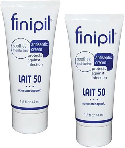 Nufree - Finipil Lait – Conjunto de 2 tubos de 44ml: Creme depilatório de alta qualidade